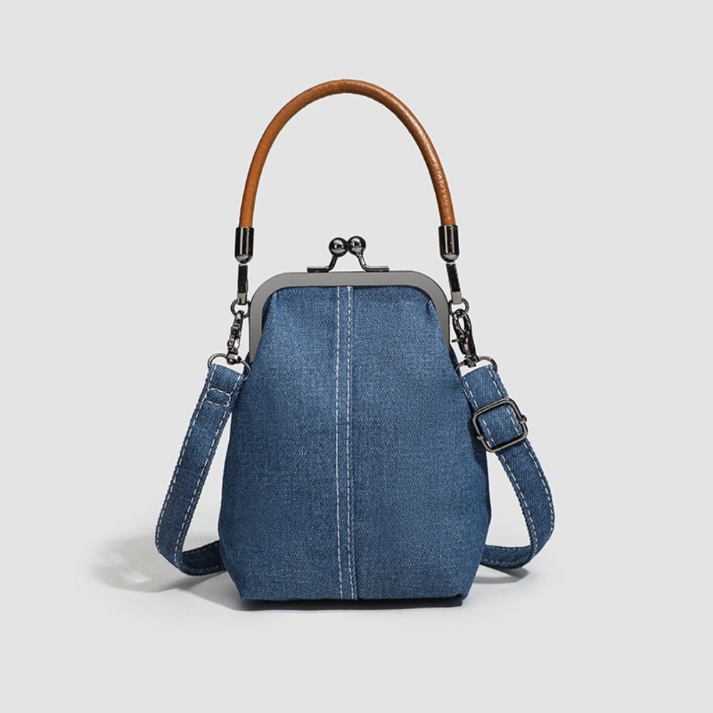 Women Bags Jeans - Nieuwe vintage stijl dameshandtas Modieuze marineblauwe