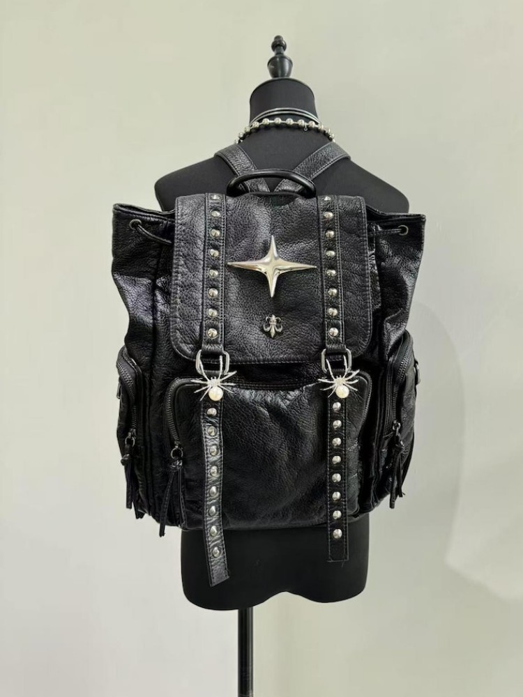 Women'S Xl Bags - Gothic Punk PU lederen schoudertas klinknagel