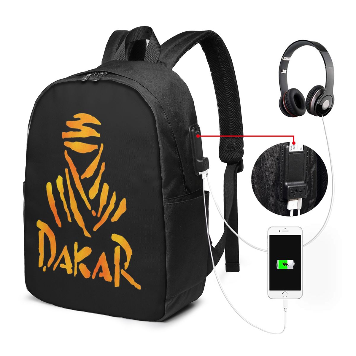 Women'S Bag - Dakar Rally motorfietsrugzak Reisnotebooktas Computer Student