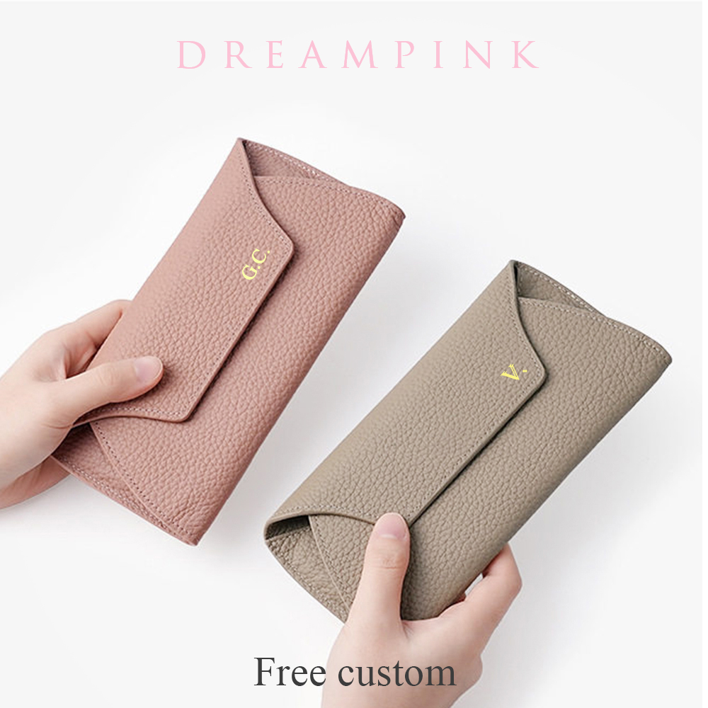 Women Bags Name - Gepersonaliseerde brieven Dames Lange Clutch Portemonnee