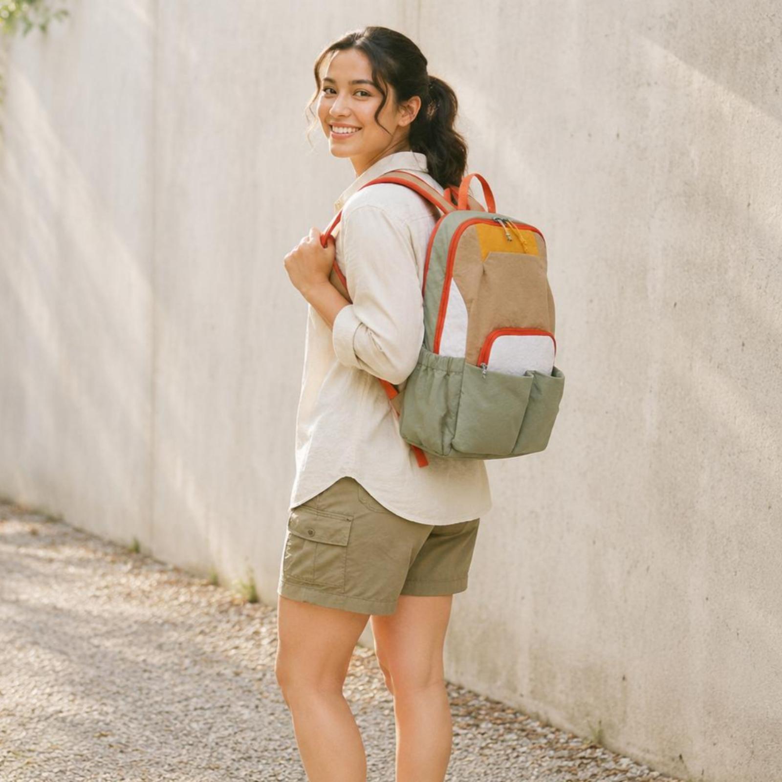 Women Bags Pack - Outdoor reisrugzak klassieke rechthoekige lichtgewicht nylon