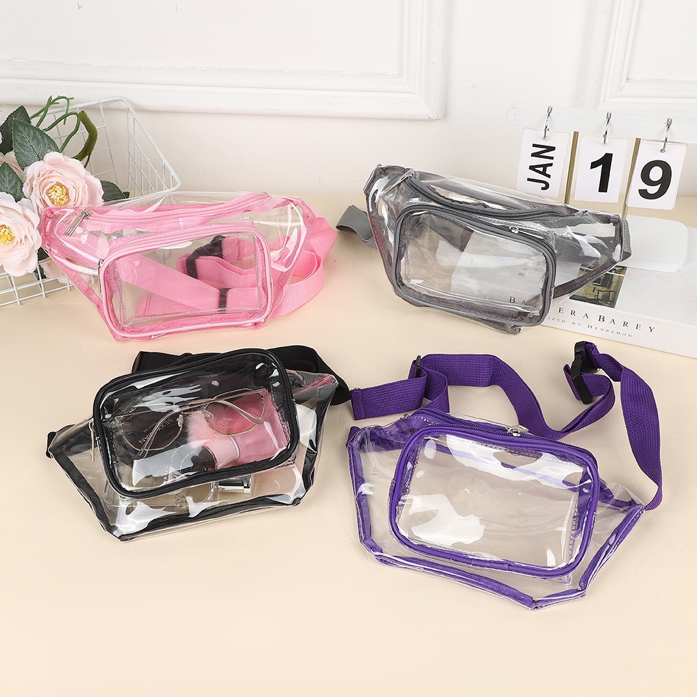 Women Bags Pack - Doorzichtig heuptasje Transparant PVC Meerkleurig Verstelbare