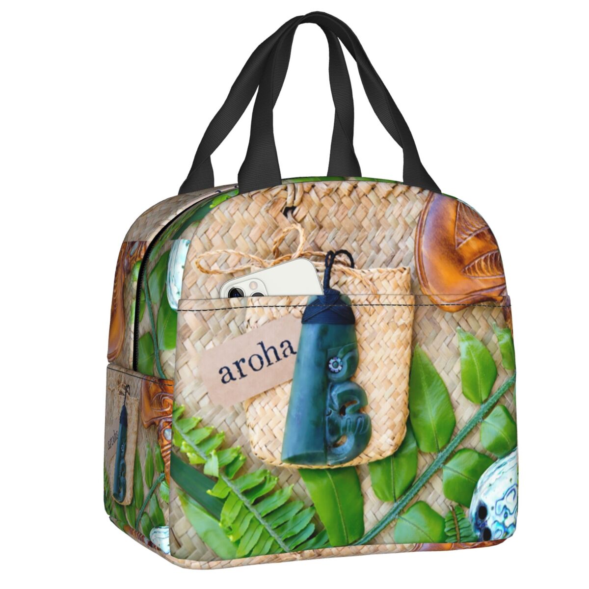 Women Bags Nz - Aangepaste NZ Maoris Thema geïsoleerde lunchtas