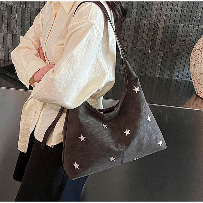 Schoudertas van suède met ster - Women'S Xl Bags recensie en prijs