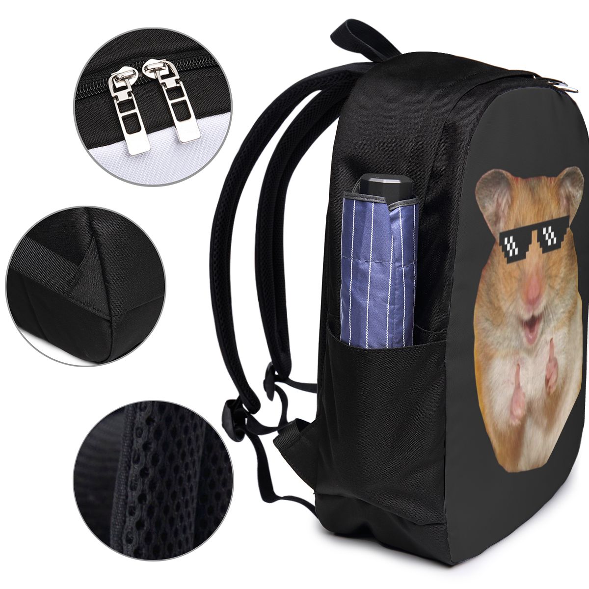 Grappige hamster rugzak reisno - Women'S Bag recensie en prijs
