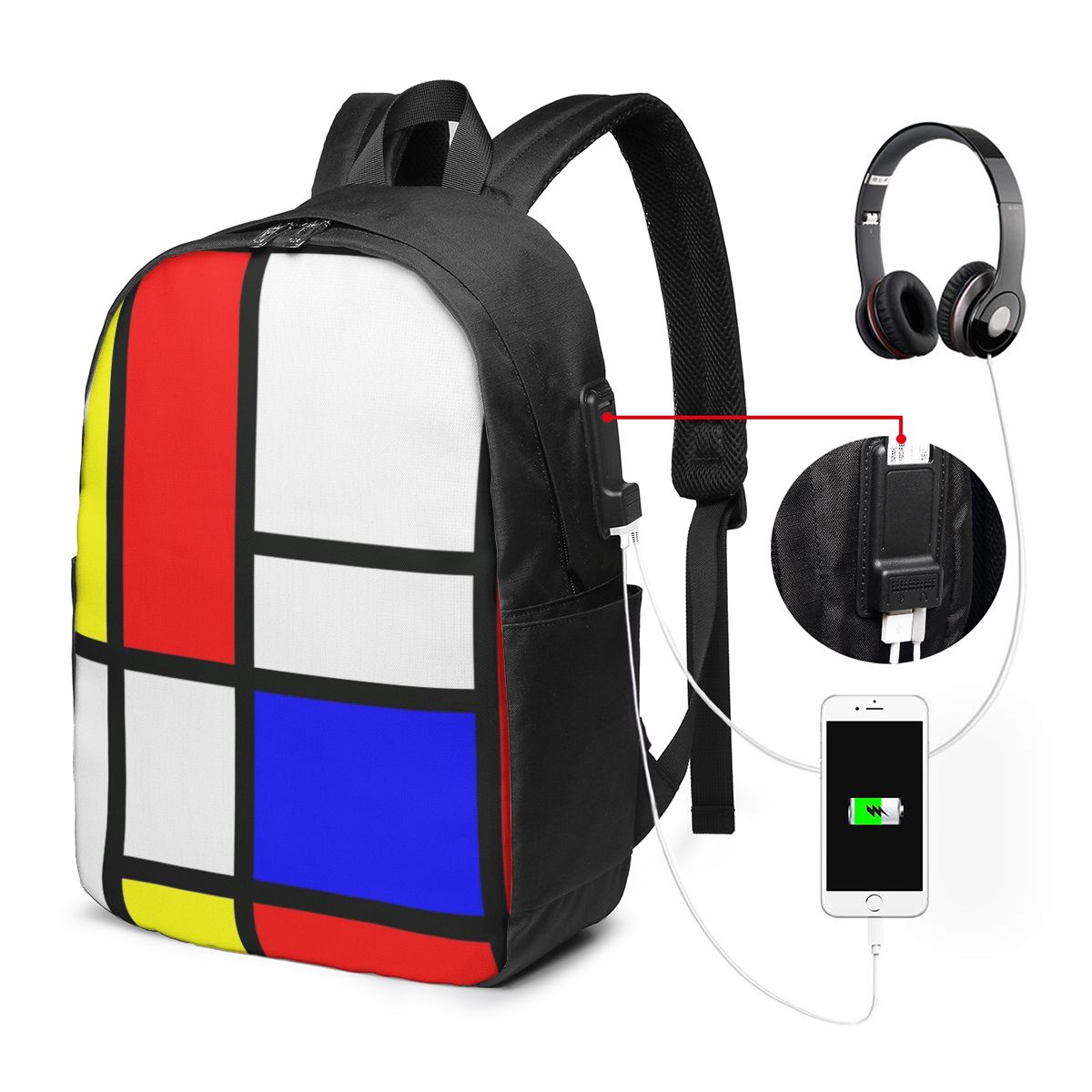 Piet Mondriaan Compositie Rugz - Women'S Bag recensie en prijs