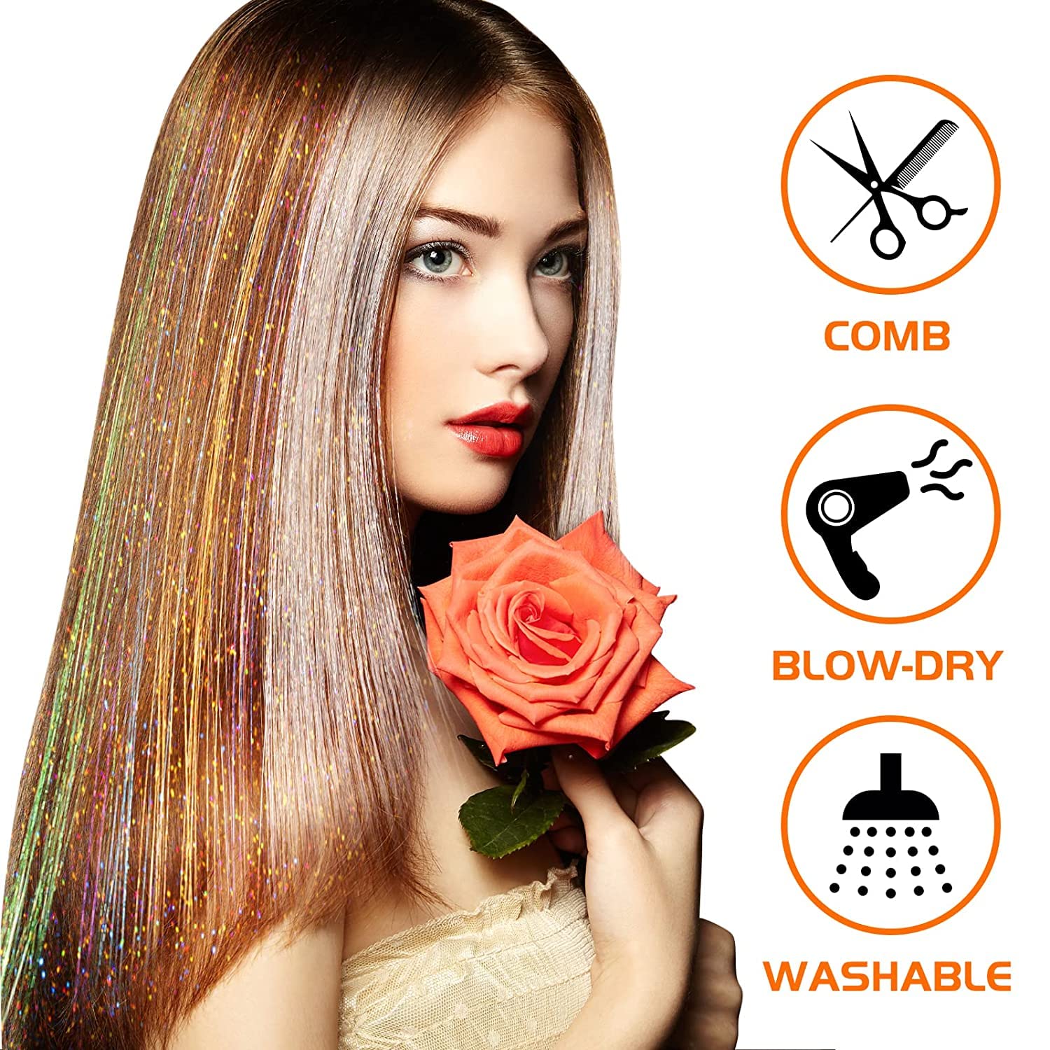 24 Inch Klatergoud Hair Extens - Women Bags Pack recensie en prijs