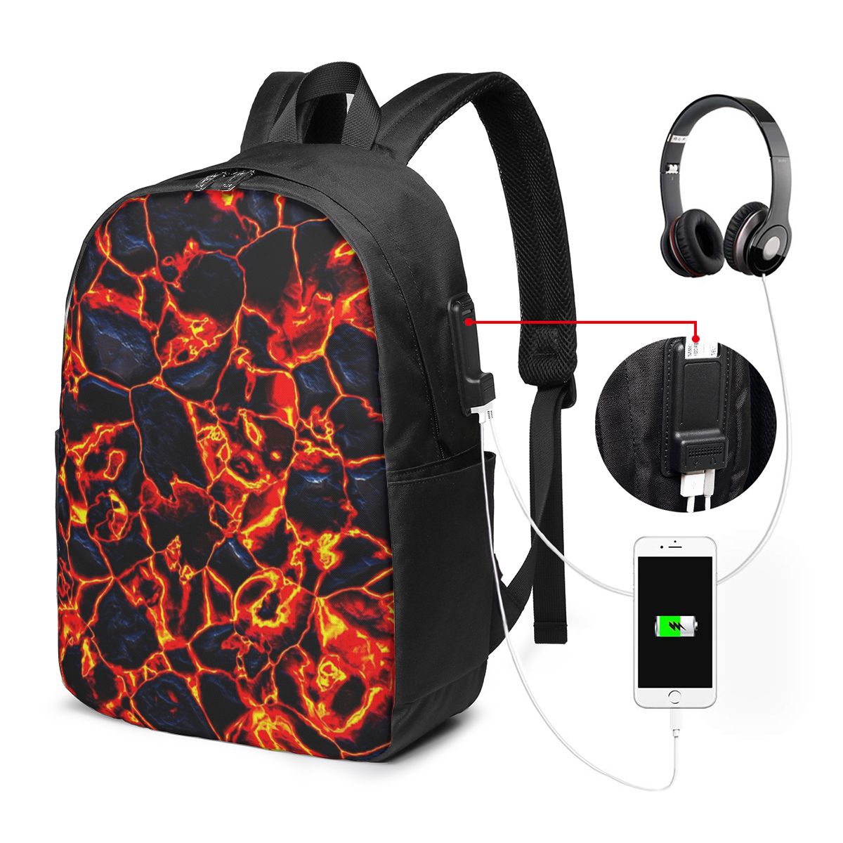 Magma Volcano Lava Fire Rugzak - Women'S Bag recensie en prijs