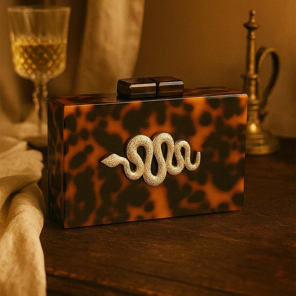 Dames bankettas Retro luipaard - Tortoiseshell Bag Acrylic recensie en prijs