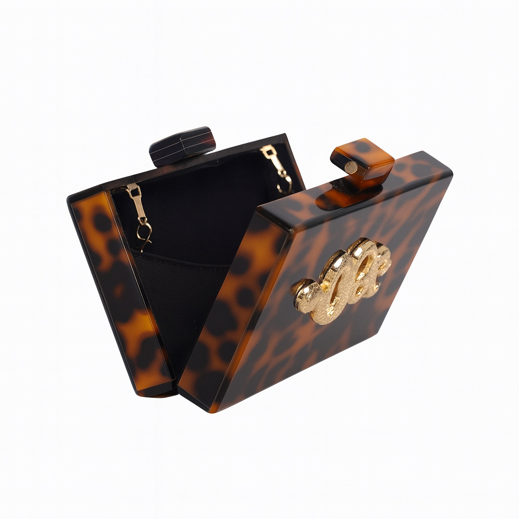 Dames bankettas Retro luipaard - Tortoiseshell Bag Acrylic recensie en prijs