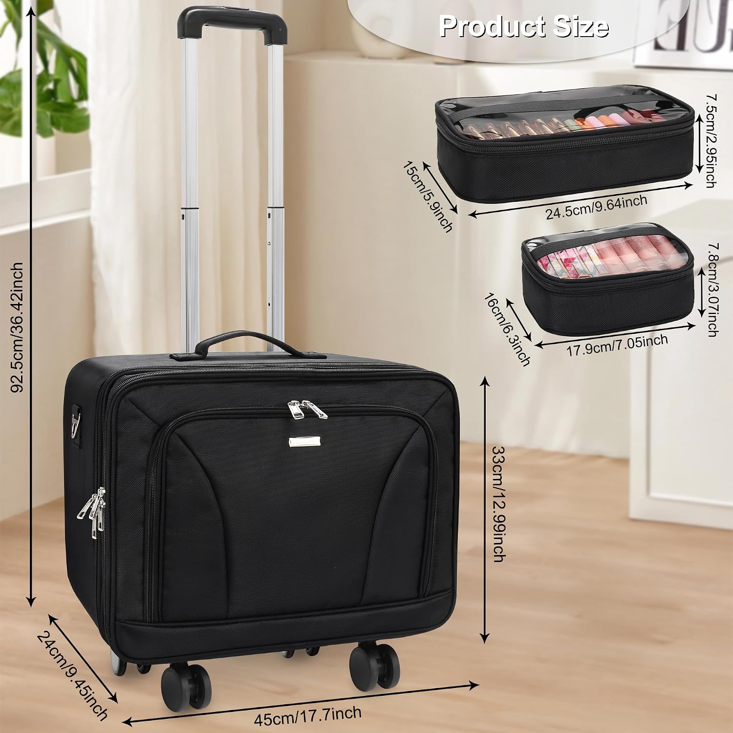 Extra grote rollende make-up k - Women'S Bag recensie en prijs