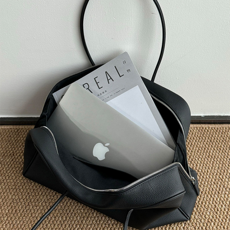 Zwarte zachte leren Boston Tot - Women'S Xl Bags recensie en prijs